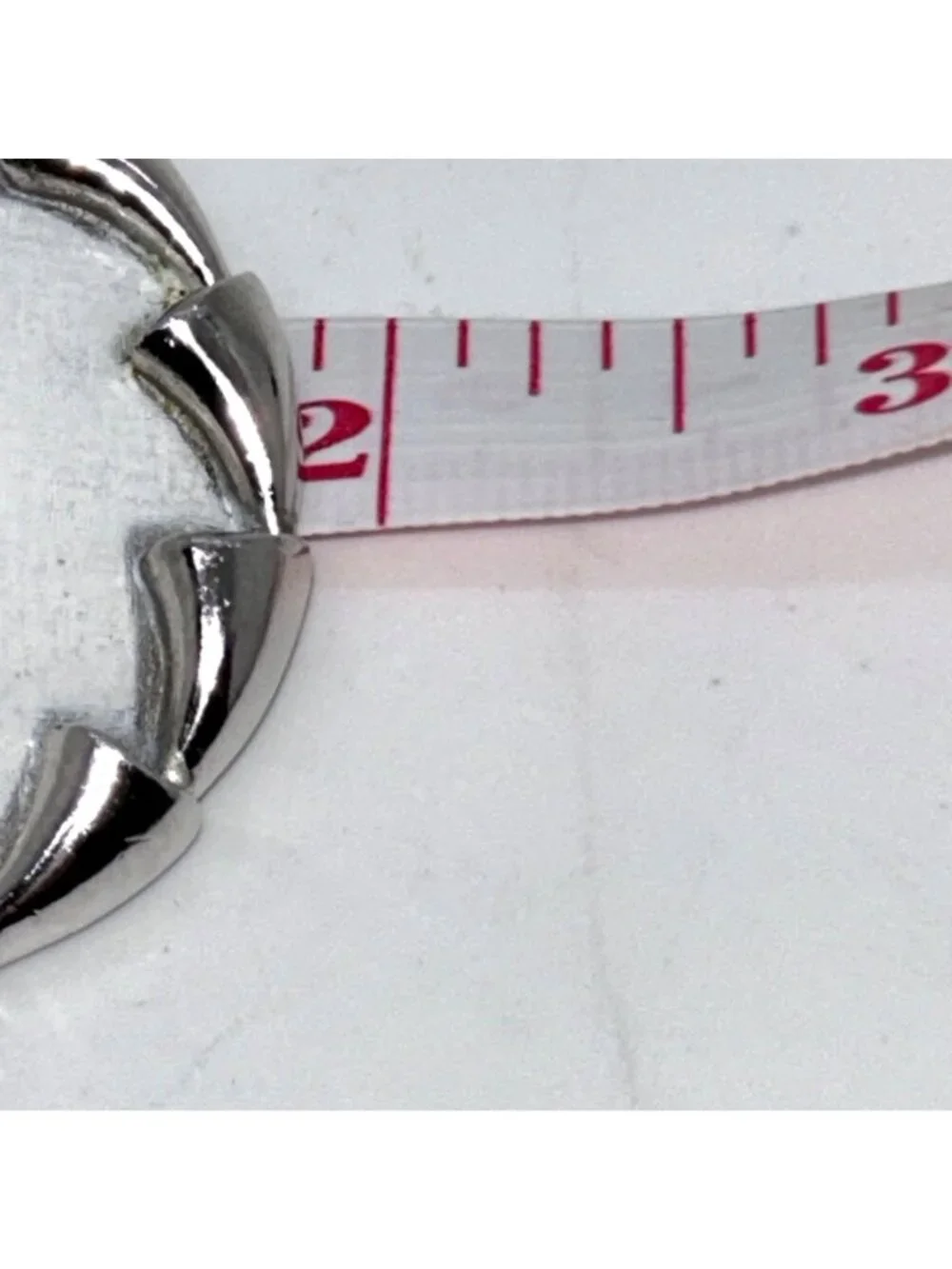 Vintage Puccini Silver-Tone Round Brooch With Textured White Center Statement